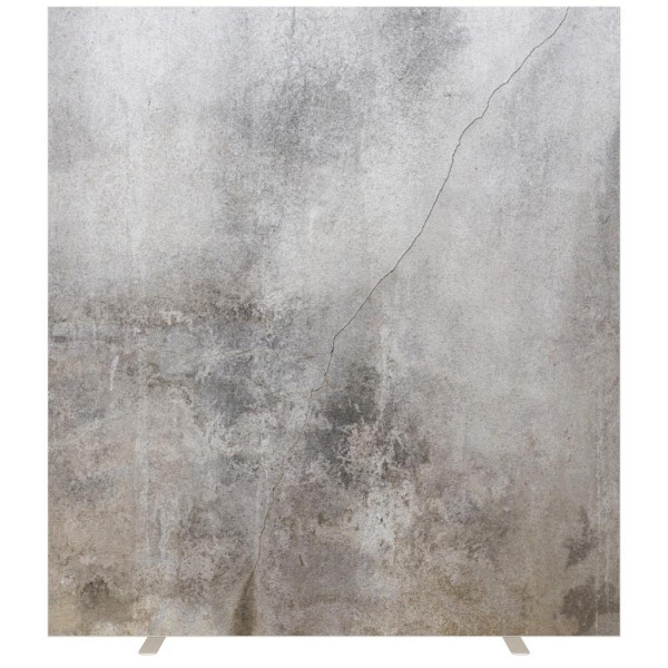 Deskin Stellwände NAPLES, Stoff schwer entflammbar, Betonoptik, H x B 1740 x 1600 mm, 289036