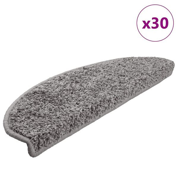 vidaXL Stufenmatten 30 Stk. Grau 65x21x4 cm, 3365812, 8721288459312