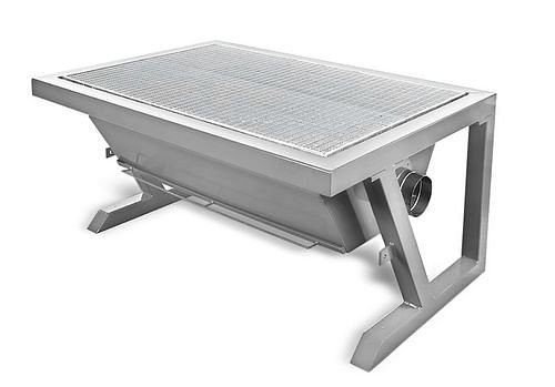 DENIOS Unterflurabsaugtisch, Arbeitsfläche B 1000 x T 900 mm, 248406