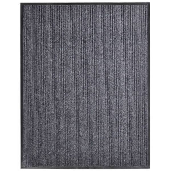 vidaXL Türmatte Grau 117x220 cm PVC, 287667, 8719883781730