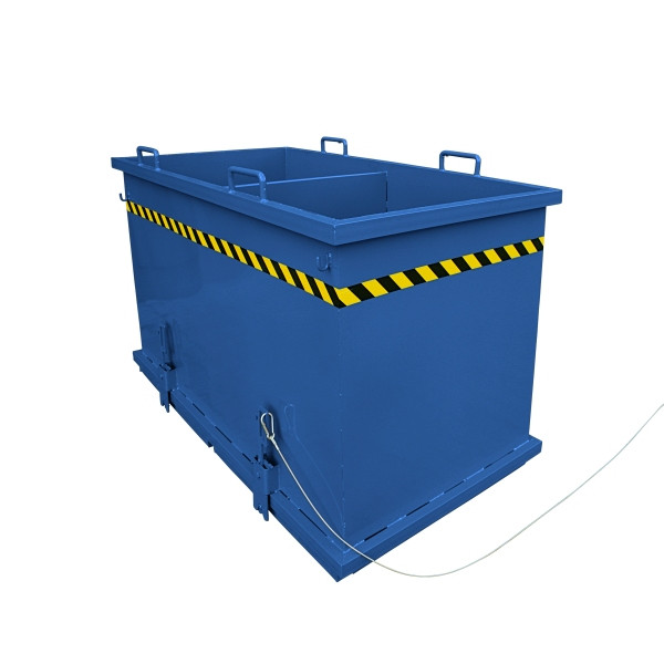 Eichinger Industrie Klappbodenbehälter Sortiersystem, 3x600 Liter enzianblau, 20360200000097