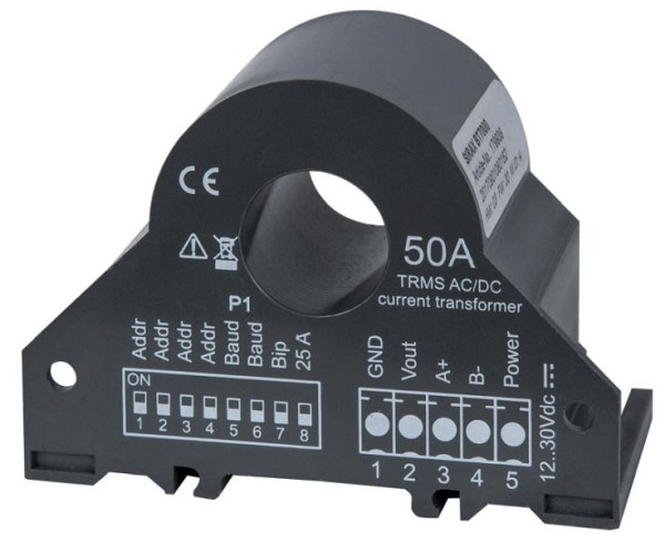 Gossen Metrawatt AC/DC Stromwandler mit Messumformer-Funktionalität, max. Kabeldurchmesser 14mm, Ausgang 0…10 VDC, 179938