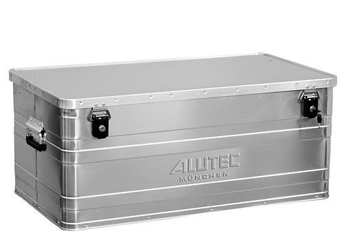 DENIOS Aluminiumbox Classic, ohne Stapelecken, 142 Liter Volumen, 254864