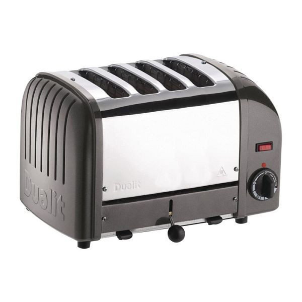 Dualit Toaster 40348 grau 4 Schlitze, Krümelauffangschale, E268