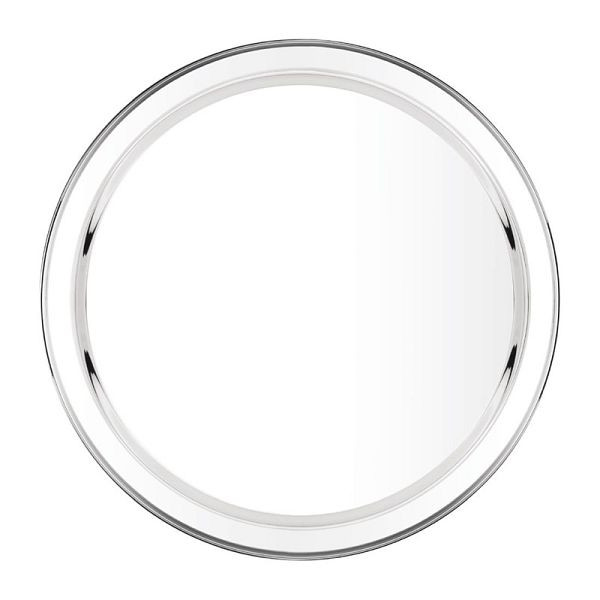Olympia rundes Serviertablett Edelstahl 40,5cm, leicht für einfaches Tragen, DM194