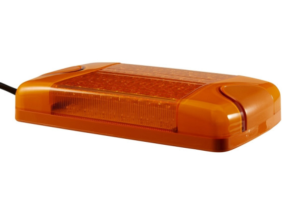 HELLA LED-Blitz-Kennleuchte, Multi F Duraled, 12/24V, gelb, Schraubanschluss/Anbau, Kabel: 2580mm, 2XD 965 429-021