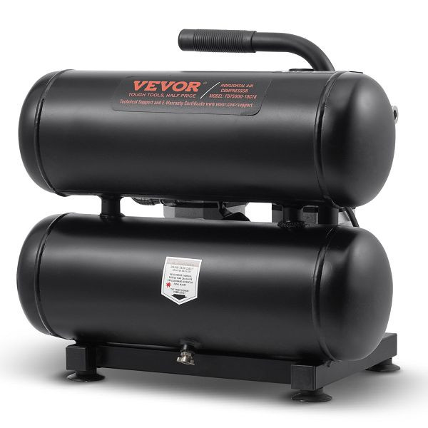 VEVOR Kompressor 18L Luftkompressor 120PSI Druckluft 650W Flüsterkompressor, WYWSKYJ18L75W70W9V2
