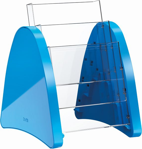 helit Tischprospekthalter "the parable" 3 x DIN A5 hoch, blau, H6270634