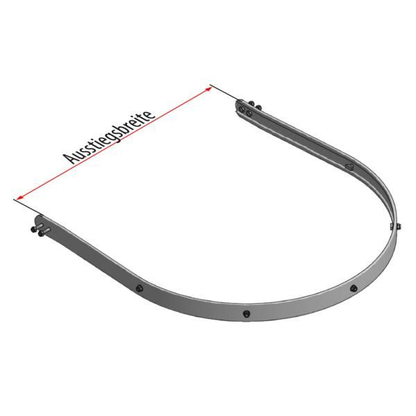 HYMER Rückenschutzring für Ausstieg breit, Breite 700 mm, 0054050