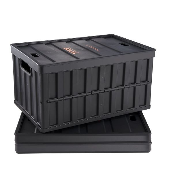 VEVOR 3er-Set 65L Profi Klappbox aus PP Transportbox mit Deckel Faltbar mit Handgriff Stapelbar für Aufbewahrung & Transport, KZDSLCWXHS64HOR3QV0