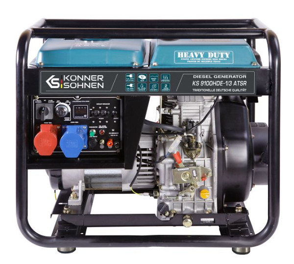 Könner & Söhnen Diesel-Generator (EURO V), 230/400, KS 8100HDE-1/3 ATSR