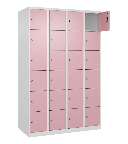C+P Schließfachschrank Evolo PLUS, 24 Fächer, 1850x1200x500mm, 9016/3015, 049000-406 S10018