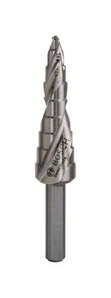 Bosch Stufenbohrer HSS, 4 - 12 mm, 6 mm, 66,5 mm, 9 Stufen, 2608587425