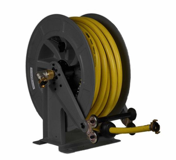 Ebinger Schlauchaufroller OSK 610, Rahmen und Achse in Stahl lackiert, Trommel ABS, 15 m Schlauch PVC, 3.610.152