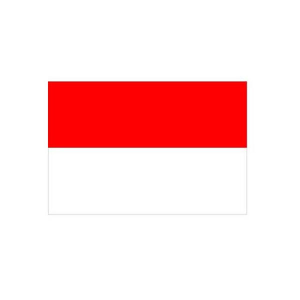 Stein HGS Länderflagge Monaco, 300 x 120 cm (Hochformat), mit Kunststoff-Karabiner, FlagTop 110 g/m², für Fahnenmasten 7 m, ohne Hohlsaum, 27266