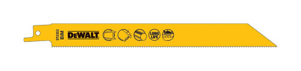 DeWalt Säbelsägeblatt BIM Metall 203mm, VE: 5 Stück, DT2353-QZ
