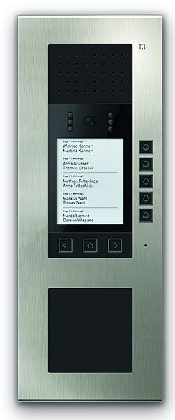 TCS Video Aufputz Video-Außenstation Serie ADX5 mit Display für bis zu 30 Wohneinheiten, ADA59210-0030