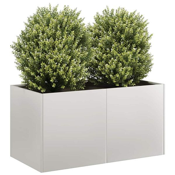vidaXL Pflanzgefäß 80x40x40 cm Edelstahl, 860672, 8721158675552