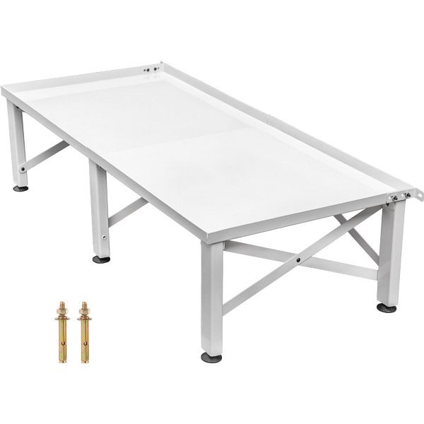 VEVOR Waschmaschinen Untergestell Doppel 124x55x30 cm Waschmaschinen Erhöhung Eisen, TZXYJDZSWBDTP0001V0