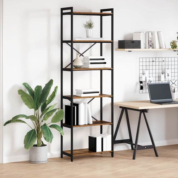 vidaXL Bücherregal Altholz 60 x 30 x 188 cm Holzwerkstoff, 868381