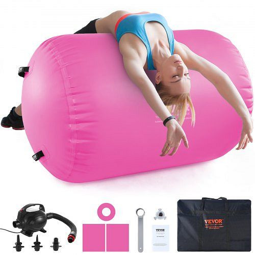 VEVOR Aufblasbare Gymnastikmatte Turnmatte 60 x 123 cm, Air Matte Fitness Matte Pumpe Tumbling Matten, GTZKFQD4024IABG32V2