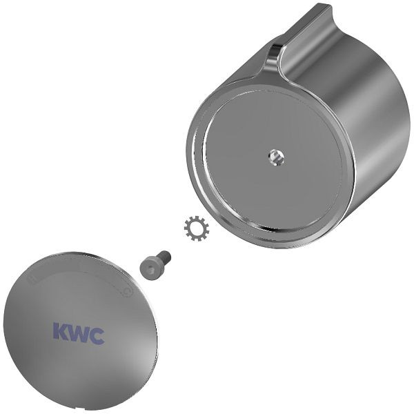 KWC Temperaturwahlgriff, F3, Metall, mit Steg, für F3E-Therm Thermostatbatterie, 2030048766