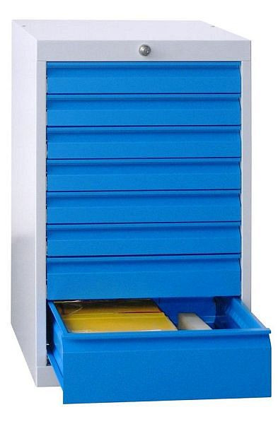 Pavoy Schubladenblock 800/600/500, Drehdruckzylinderschloss stark, 6x75, 1x100, 1x150, 43453-080-014-303735