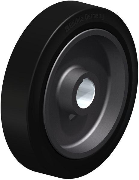 Blickle GEVN 250/40H7 Rad aus Elastik-Vollgummi, Schwarz, 754373