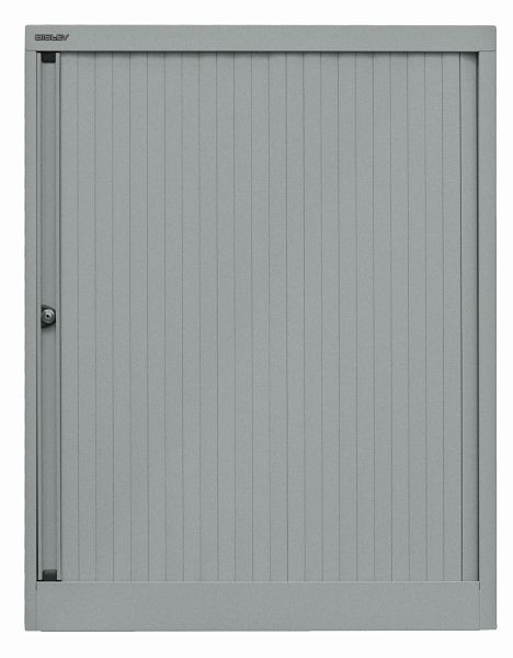 Bisley Rollladenschrank EuroTambour, 2 Fachböden, 2,5 OH, Rollladen silber, Korpus silber, ET408102SSL355