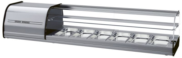 NordCap Tapaskühler TAPAS 8 GN-2, für GN 1/3-40, steckerfertig, Umluftkühlung, Aufsatzgerät, 4794646141