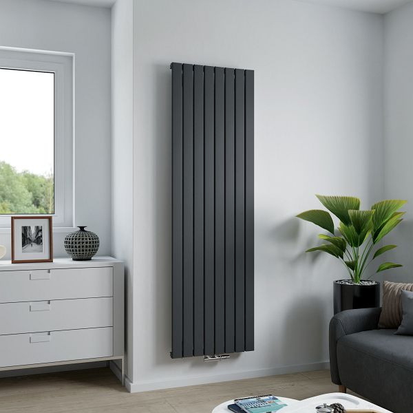 Ximax Aluminiumheizkörper Levis 1800 mm x 555 mm 1097 Watt Mittenanschluss Anthrazit Struktur, 11529