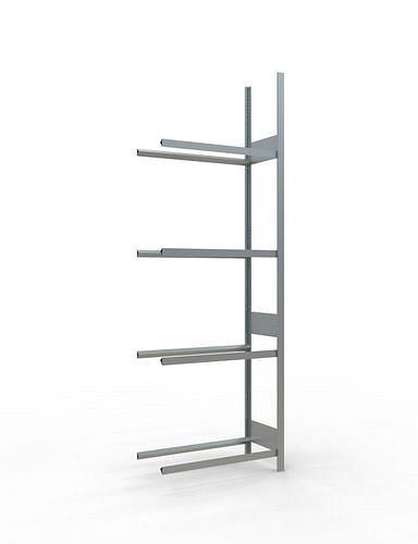 Schulte Reifenregal, Anbaufeld, 4 Lagerebenen, Fachbreite 900 mm, 906 x 436 x 2750 mm, 278830