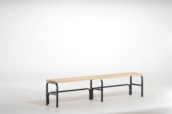 SYPRO Sitzbank (Typ A) 150, ohne Rückenlehne, einseitig, Stahl/Holz, anthrazit, 131551