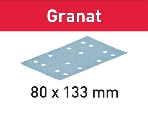 Festool Schleifstreifen STF 80x133 P80 GR/50 Granat, VE: 50 Stück, 497119