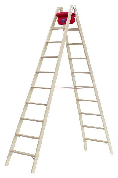 Hymer Stufenstehleiter 2x6 Stufen - Beidseitig Begehbar Mit Spreizsicherung