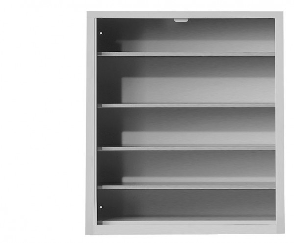 Kappes Ordnungsschrank ohne Türen Modell 11, 780 x 690 x 285 mm, RAL 7035, 4 Fachböden, 1001.02.0013