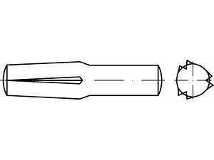 Steckkerbstifte ISO 8741 Stahl 8 x 45 VE=S (100 Stück)