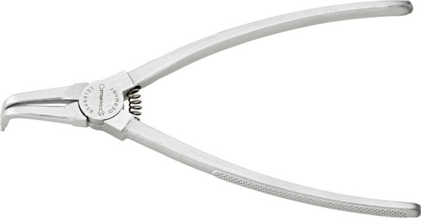 STAHLWILLE Sicherungsringzange für Außenringe, Länge 175mm Kopf verchromt Griffe verchromt, kariert, 65464121