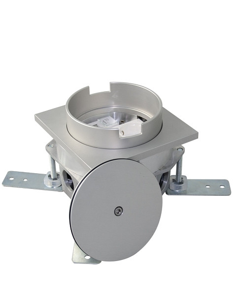 GIFAS Bodensteckdose Typ FONTO 5000, Innenbereich, ohne Bestückung, IP67 (geschlossen), Aluminium, 840963