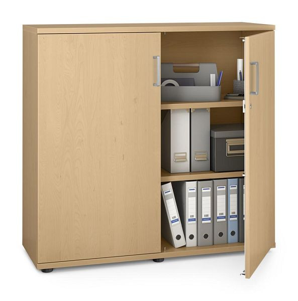 Deskin Flügeltürenschrank MULTI MODUL-PRO, Buchedekor, B 1200 x H 1140 x T 420 mm, 351801