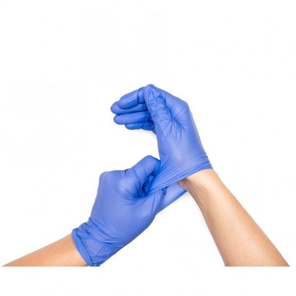 Blanc Hygienic Nitril-Handschuhe puderfrei, blau, unsteril, mit Rollrand, hoch-elastisch, Größe: XL, VE: 2.000 Stück, RMN-HsN-x2000-XL
