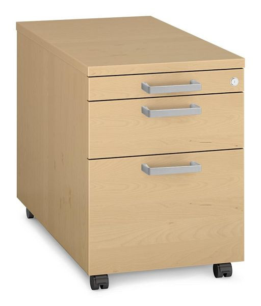 Deskin Rollcontainer MULTI MODUL-PRO, Buchedekor, B 435 x H 600 x T 800 mm, 359922