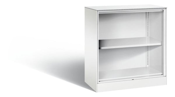 C+P Büroregal Asisto, H915xB800xT435mm, Farbe: Verkehrsweiß, 2 OH, 140053-000 S10045