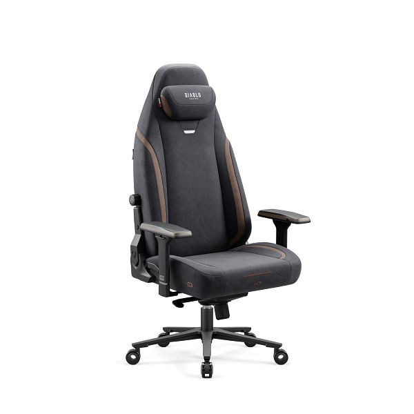 Diablo Chairs Gaming Stuhl Diablo X-Eye 2.0 normale Größe, weiches Schwarz, 1612