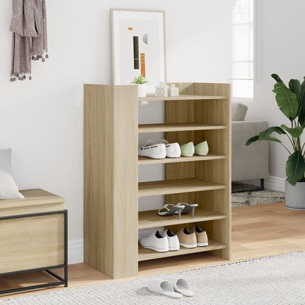 vidaXL Schuhschrank Sonoma-Eiche 74,5x37,5x100 cm Holzwerkstoff, 848432