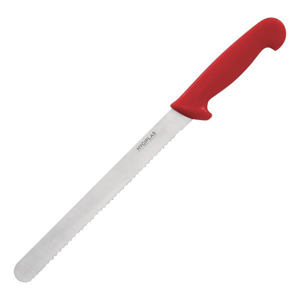 Hygiplas Fleischmesser 25,5cm rot, robuste Edelstahlklinge, C897