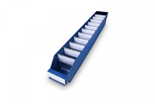 Stemo Lagerkasten 6009 blau, Abmessungen (LxBxH): 600x90x95mm, VE: 40 Stück, 510600