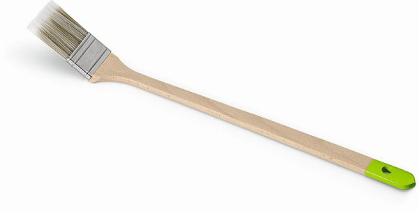 Nölle Prestige Maler-Heizkörperpinsel 2", vollsynthetische Spezialborste, 2" = 50 mm, Borstenlänge 57 mm, Zwinge rostfrei, VE: 12 Stück, 58720