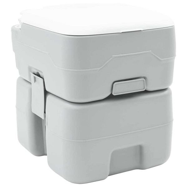 vidaXL Camping-Toilette Grau 41,5 x 36,5 x 42 cm, 42001435