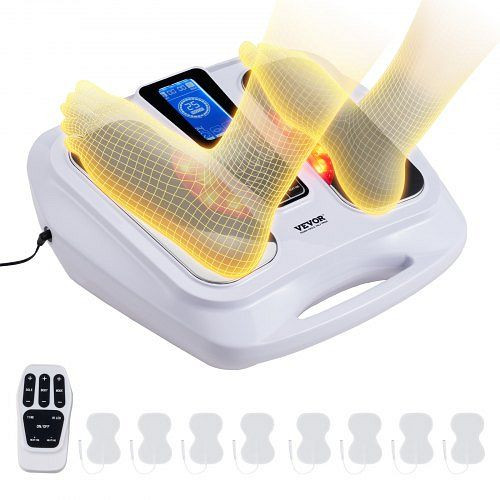 VEVOR Fußmassagegerät Durchblutungsstimulator, Wärme-EMS- & TENS Massagegerät, ZDXHCJQBDGLJXYHJ6V2